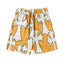 Chrome Hearts Bright Orange & White Large Cross Print Sweatshorts