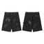 Chrome Hearts Black Heavy Wash & Tonal Cross Patch Denim Shorts