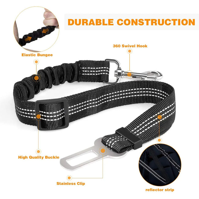 Bungee Style Dog Seat Belt Main Image