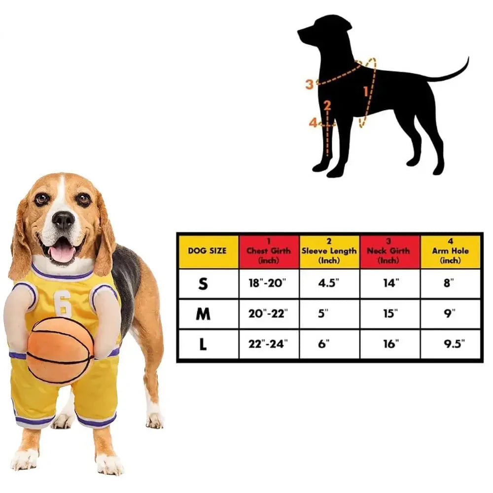 Basketball Playing Dog Inspired Costume