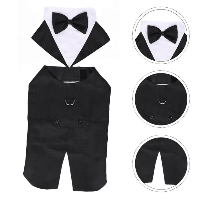 Pet Formal Wear Tuxedo Shirt Main Image