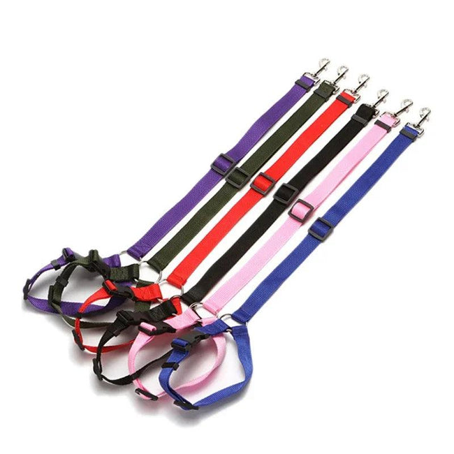 Nylon Rope Dog Car Seat Belt Hover Image