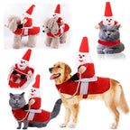 Funny Cowboy/Santa Riding Dog Costume