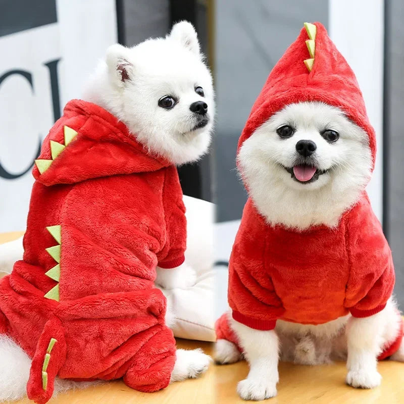 Pet Dinosaur Jumpsuit for Winter
