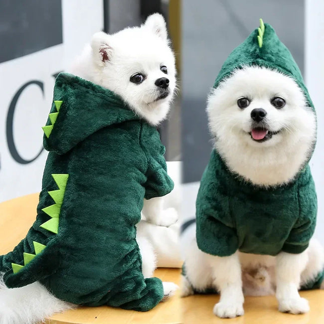 Pet Dinosaur Jumpsuit for Winter Main Image