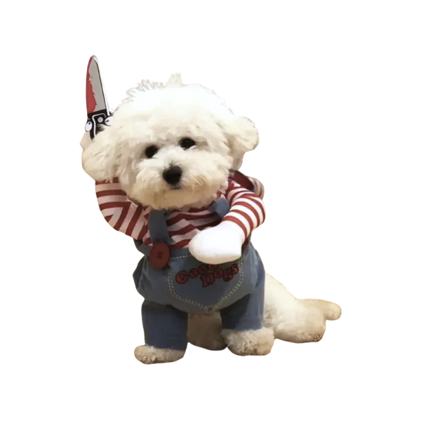 Scary Chucky Dog Costume Hover Image