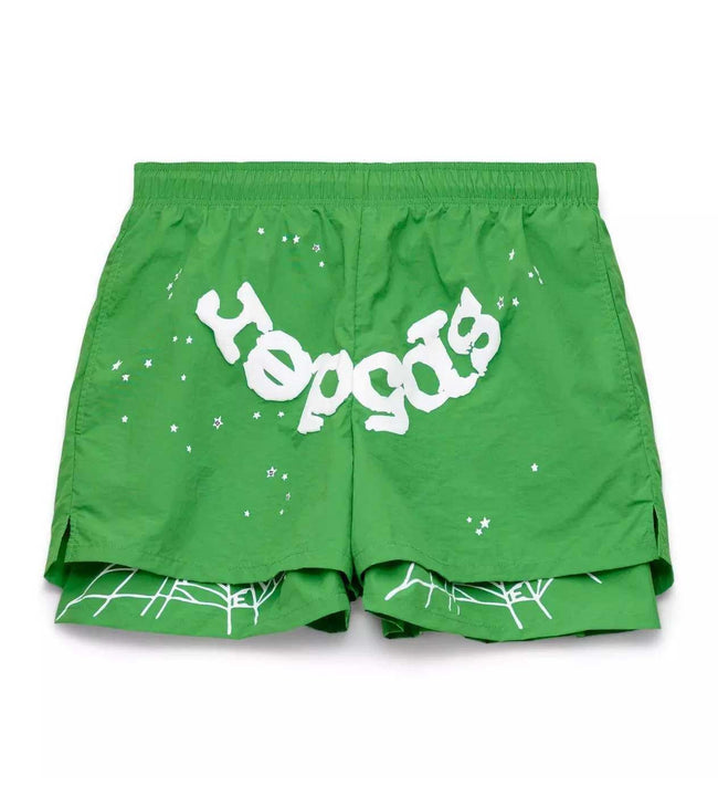 Sp5der Green OG Web Double Layer Short Hover Image