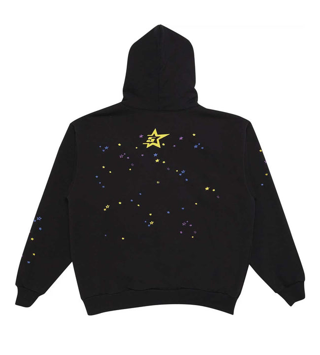 Sp5der Pink Hoodie V2 Black Main Image