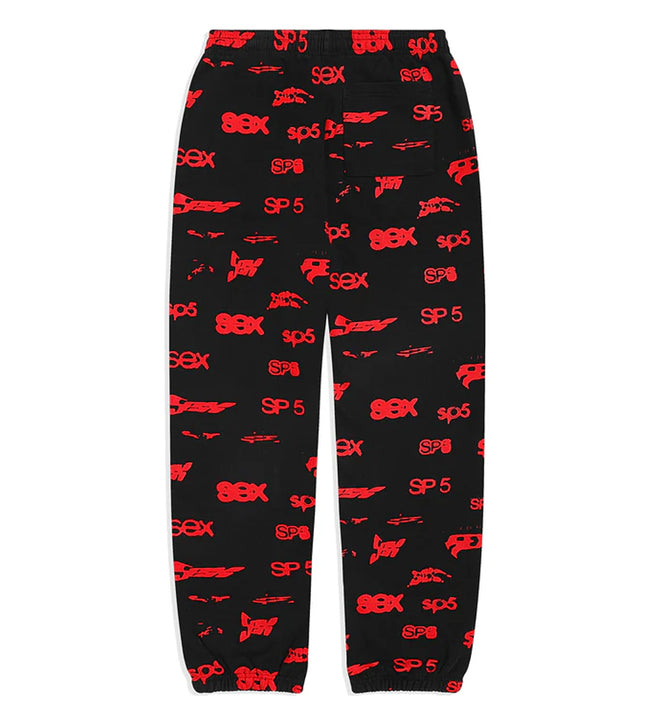 Sp5der Sex AOP Sweatpants Black Hover Image