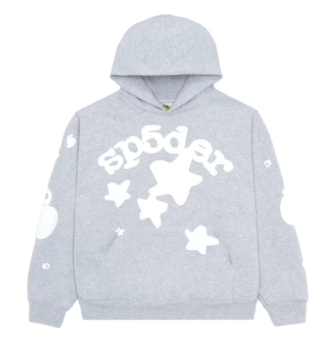 Sp5der Beluga Hoodie Heather Grey Hover Image