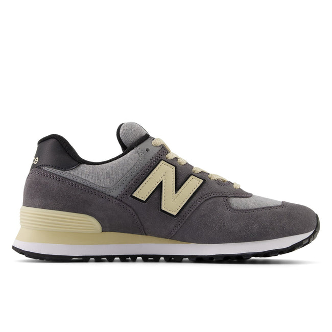 New Balance 574 in Magnet with Sandstone Hover Image