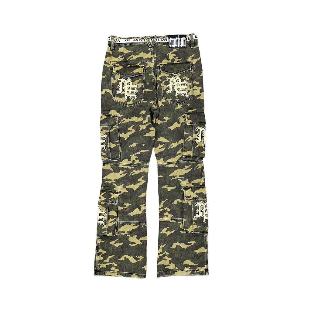 Mixed Emotions 'ME' Camo Cargo Pants