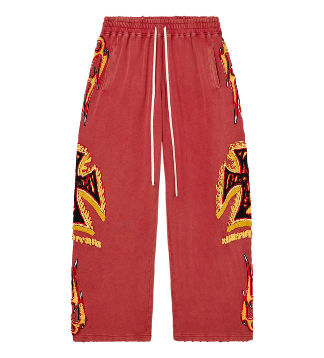 Vale Forever La Flare Sweatpants Red Hover Image