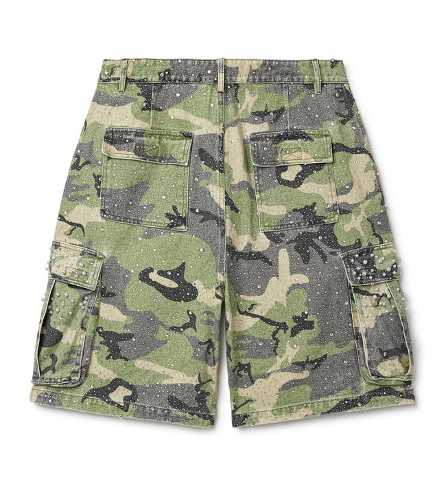 Vale Forever Soulja Camo Shorts Green Main Image