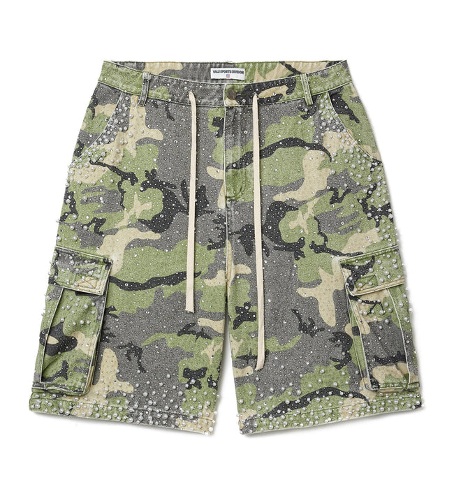 Vale Forever Soulja Camo Shorts Green Hover Image