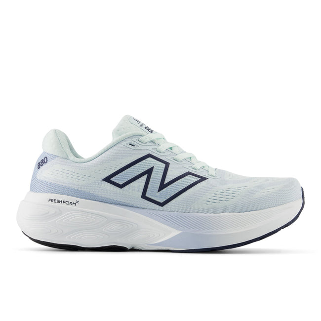 New Balance Women's Fresh Foam X 880v15 in Glint Blue with NB Navy Hover Image