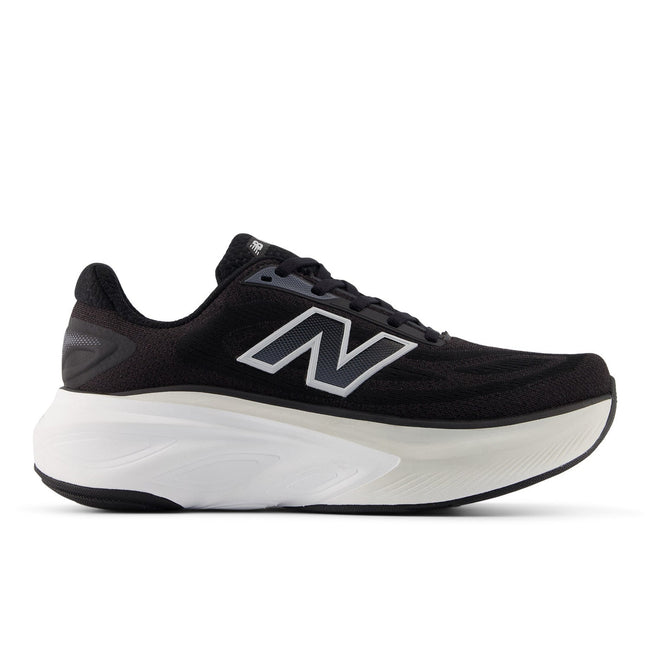 New Balance Women's Fresh Foam X More v6 in Black with Grey Matter and Castlerock Hover Image