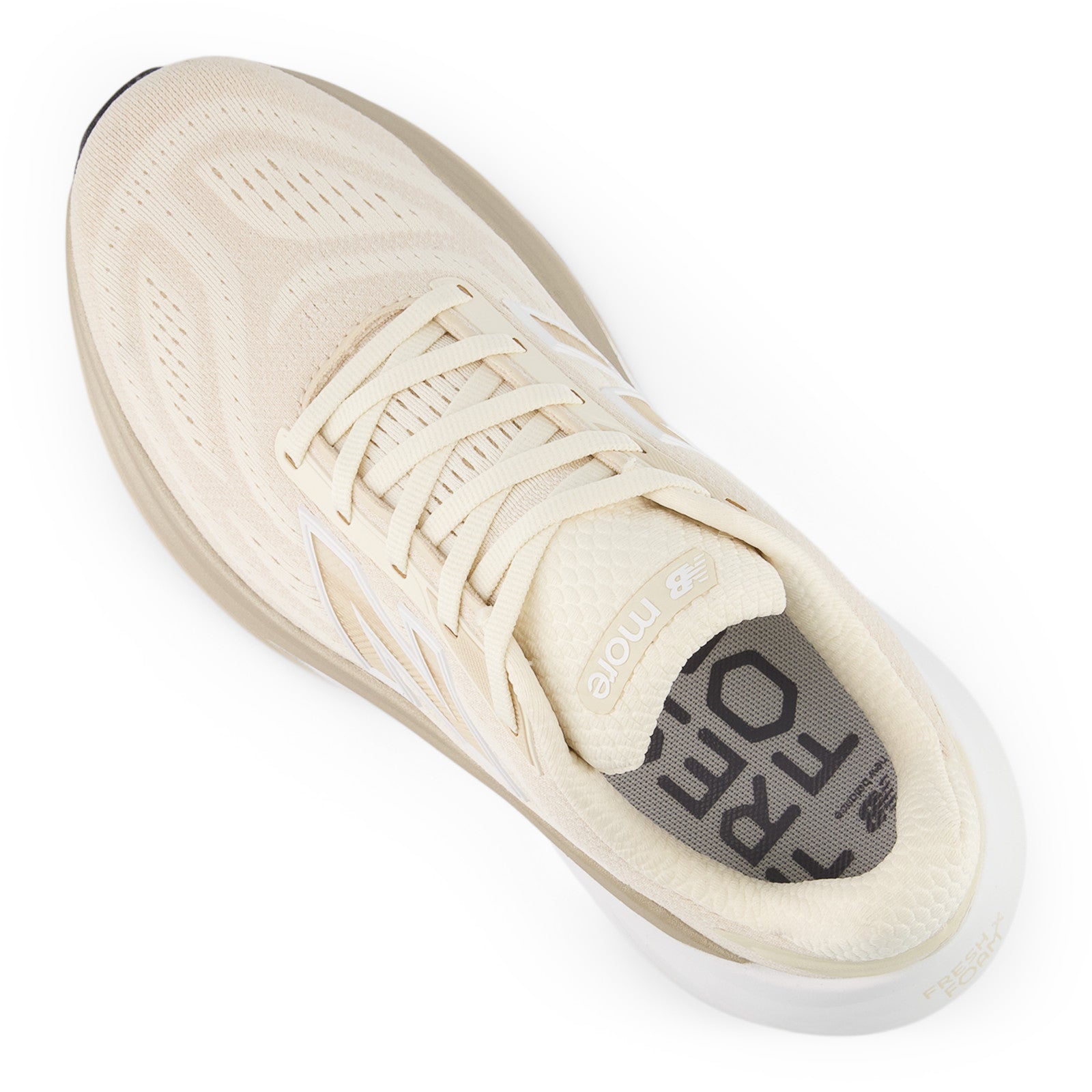 New Balance Women's Fresh Foam X More v6 in Permafrost with Bisque and NB 103 White
