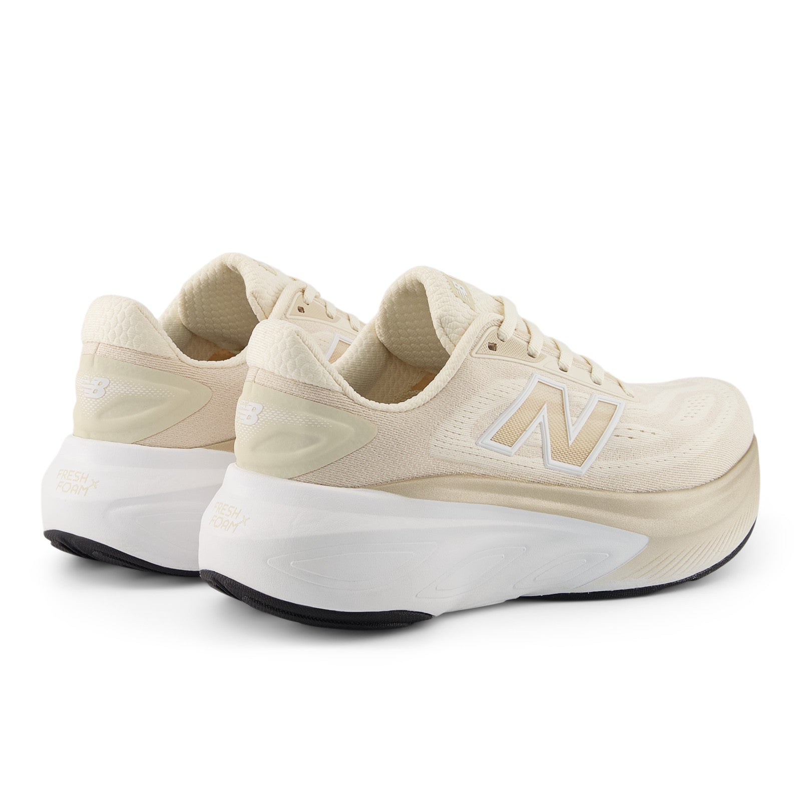 New Balance Women's Fresh Foam X More v6 in Permafrost with Bisque and NB 103 White