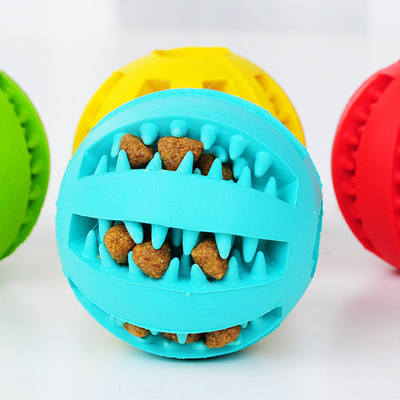 Pet Slow Feeder Rubber Ball Toy