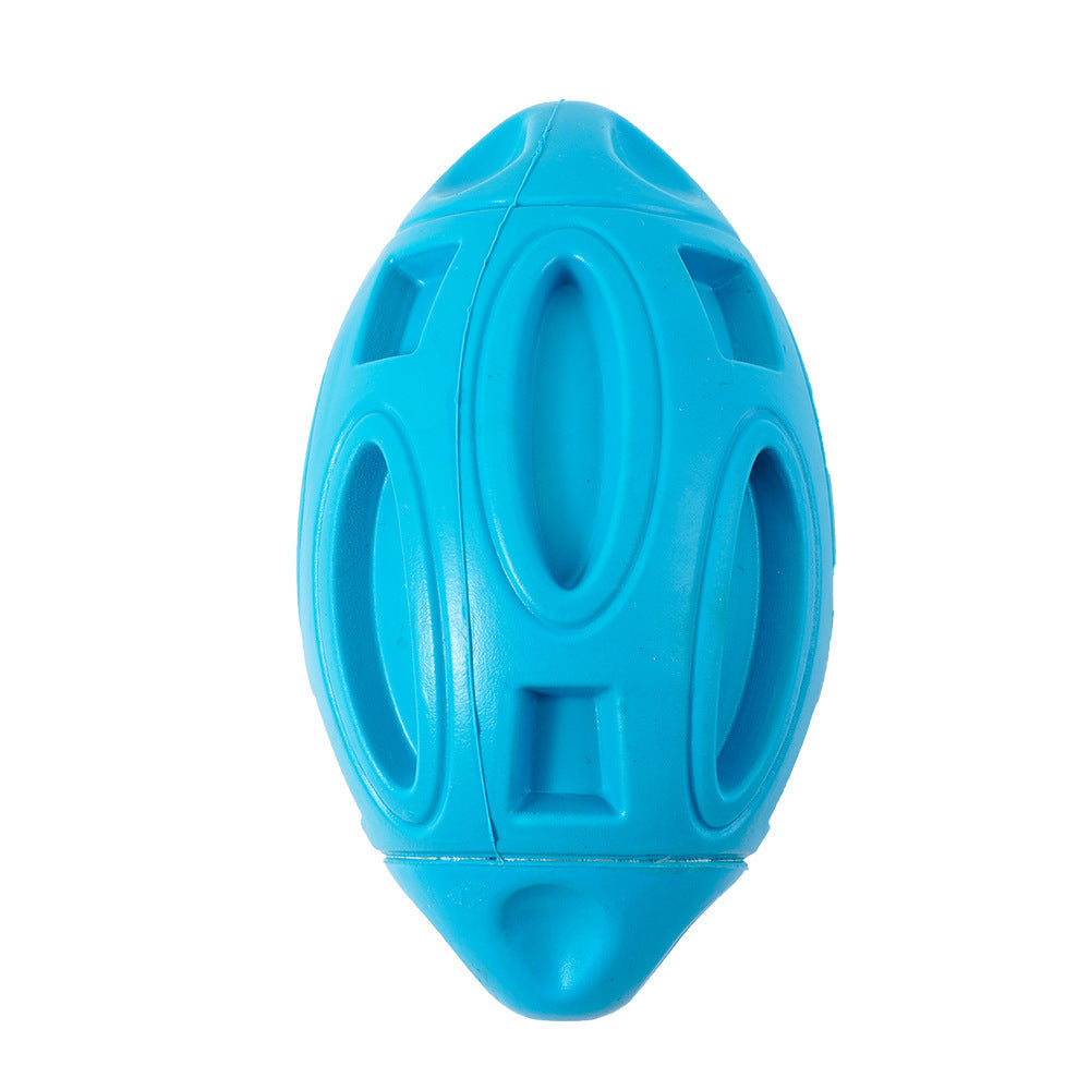 Dog Toy - Rubber Rugby Ball Wear-Resistant Bite-Resistant Ball