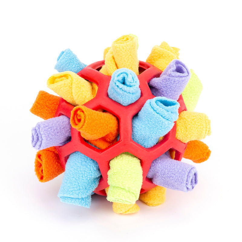 Dog Sniff & Snack Puzzle Ball - Snuffle Ball Canine Enrichment
