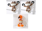 Dog Toy Corduroy Chew Toys - Squeaky Plush Animals
