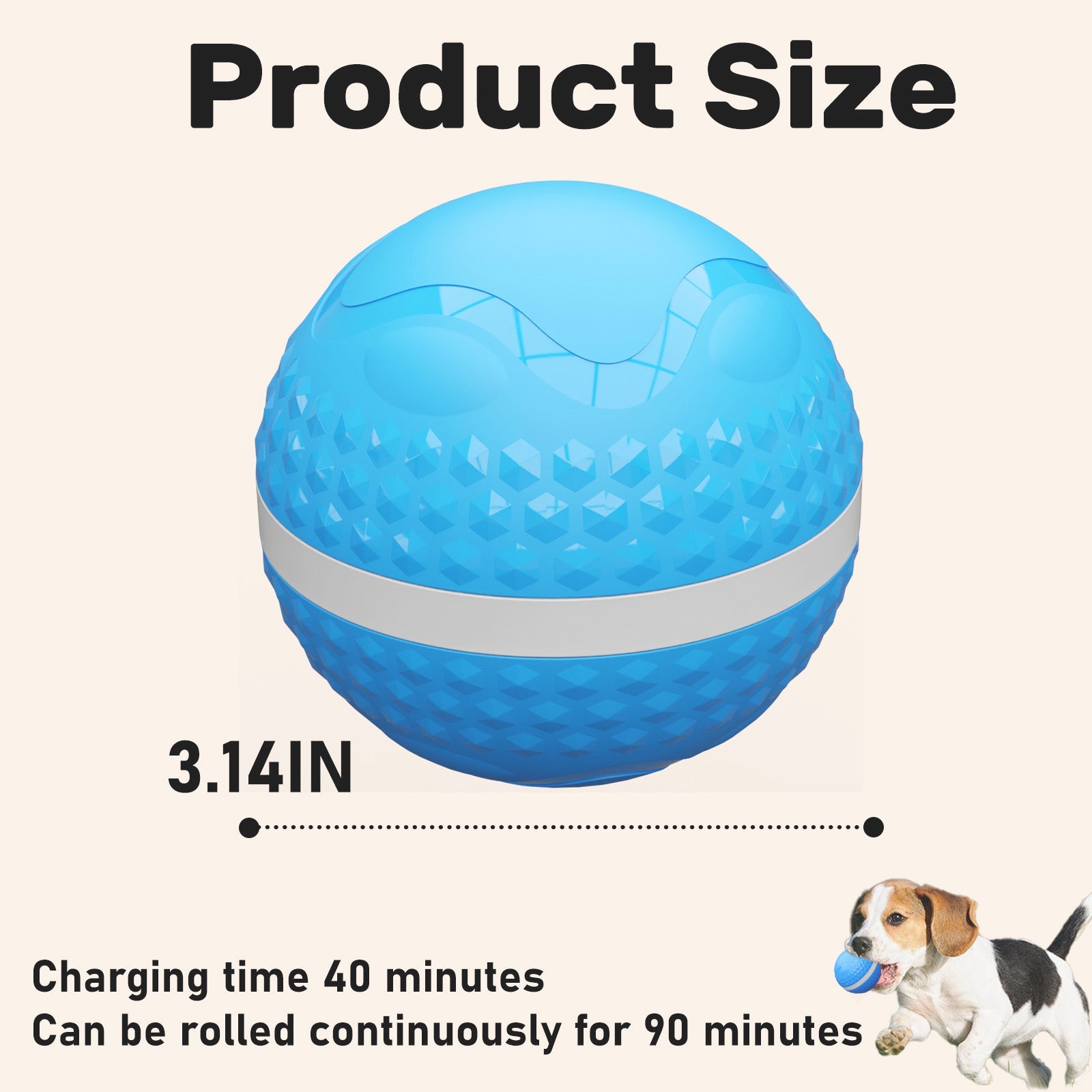 Automatic Motion Activated Rolling Toy with Lighting Modes