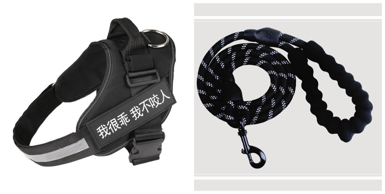 Simple Pet Chest Strap Harness and Leash Set