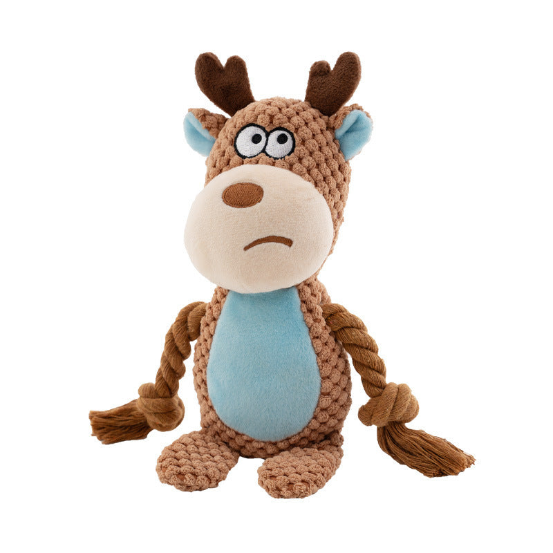 Plush Sound Toy Cotton Pet Toys Interactive Tug Of War