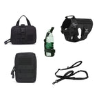 Tactical Dog Harness K9 Training 5pc Set