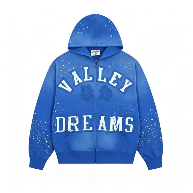 Vale Forever Classico Zip Up Hoodie Sapphire Blue Hover Image