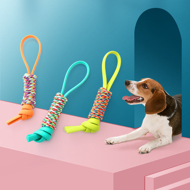 Dog TPR Chewing Toy Bite Resistant Molar Teeth Cleaning Pet Toy Hover Image