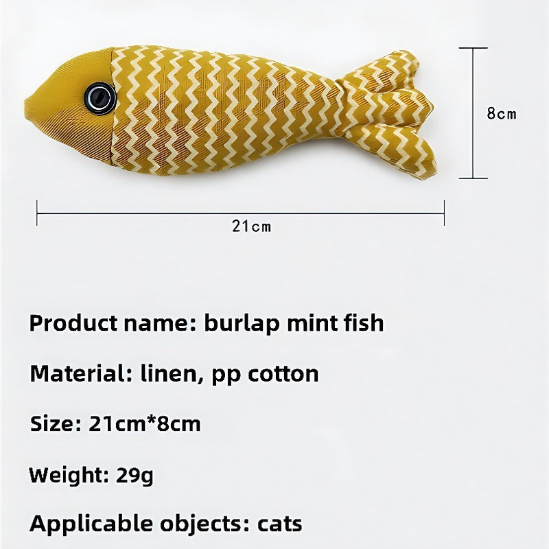 Pet Catnip Fish Toy - Three Colors Suitable For Cats Of All Ages
