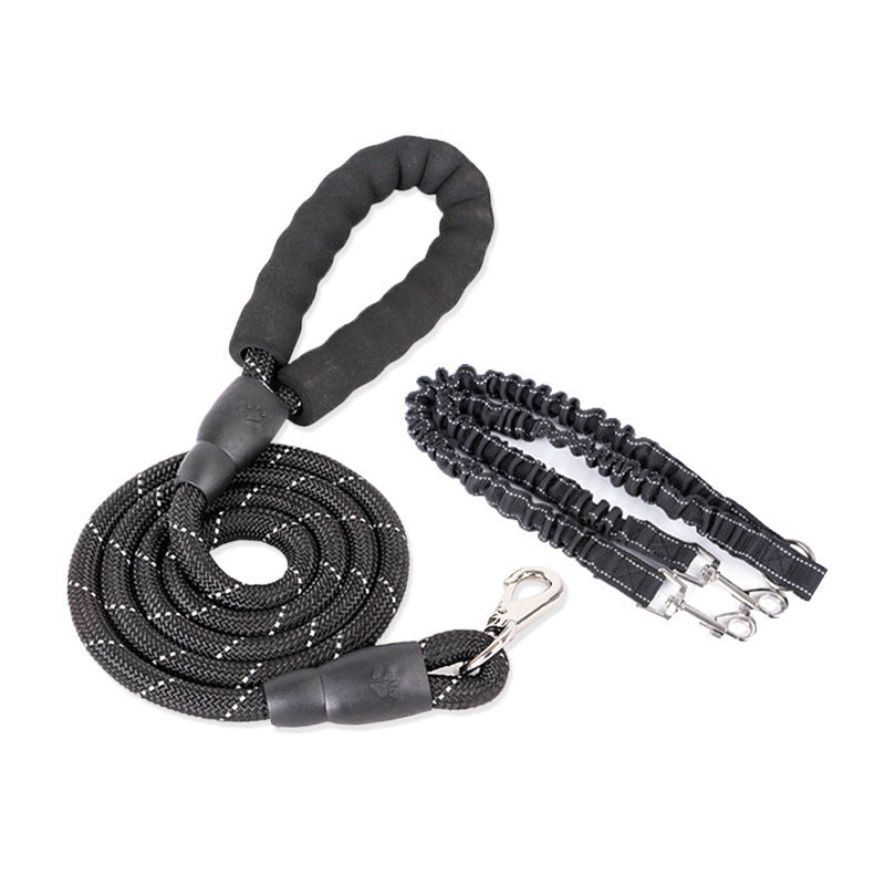 Double Head Dog Leash With One Tow