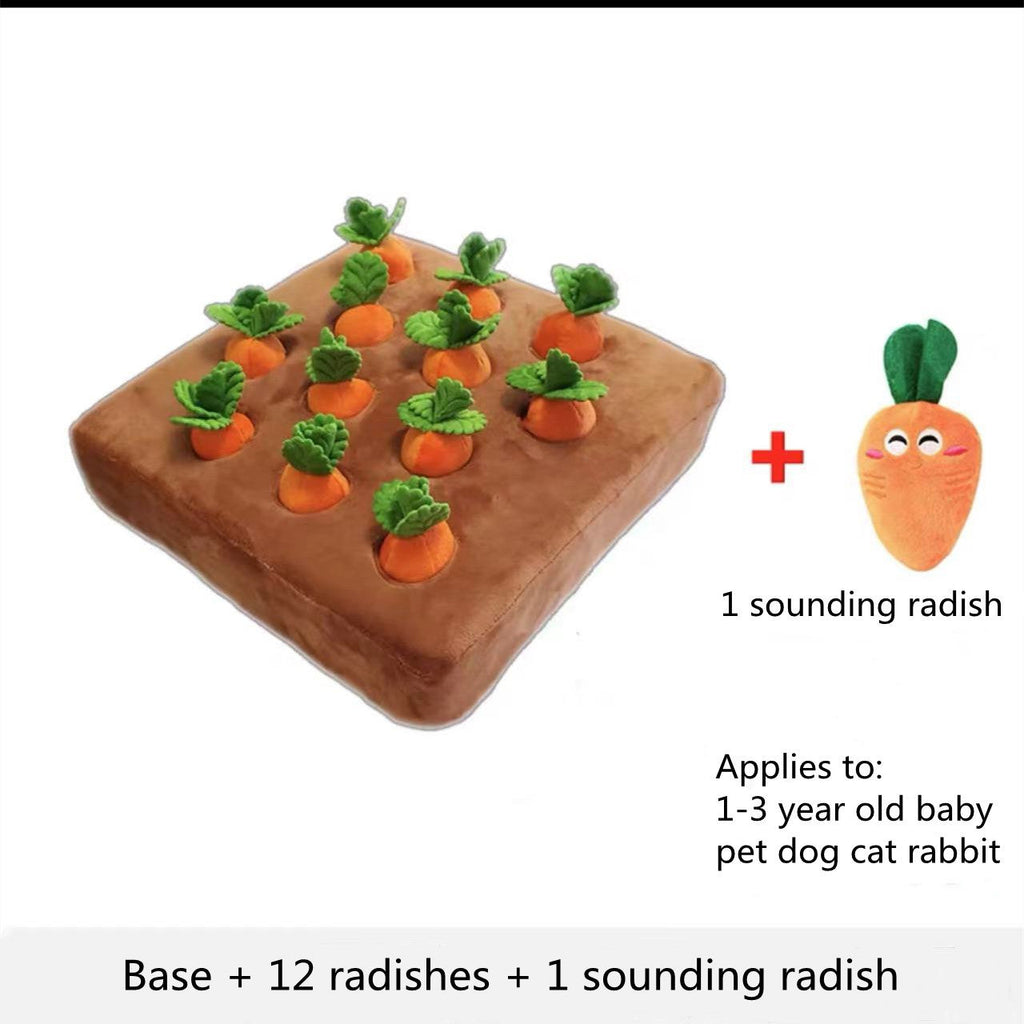 Carrot Plush Chew Toy Snuffle Mat