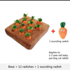 Carrot Plush Chew Toy Snuffle Mat