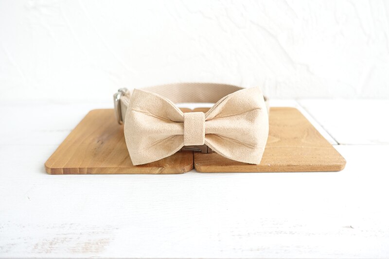 Dog Bowtie Collar and Leash Set