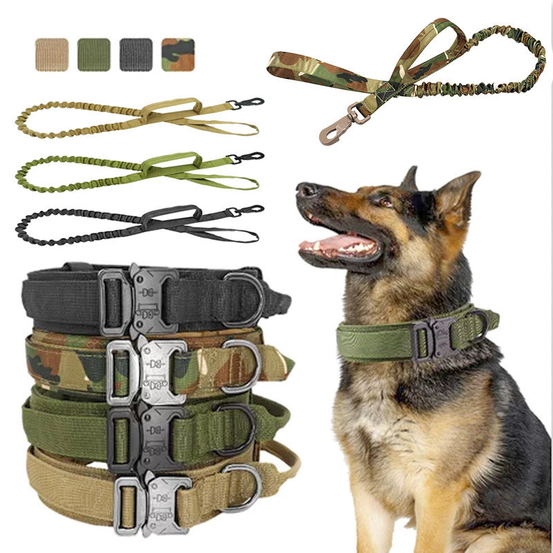 Tactical Nylon Dog Collar and Leash