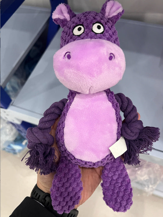 Plush Sound Toy Cotton Pet Toys Interactive Tug Of War
