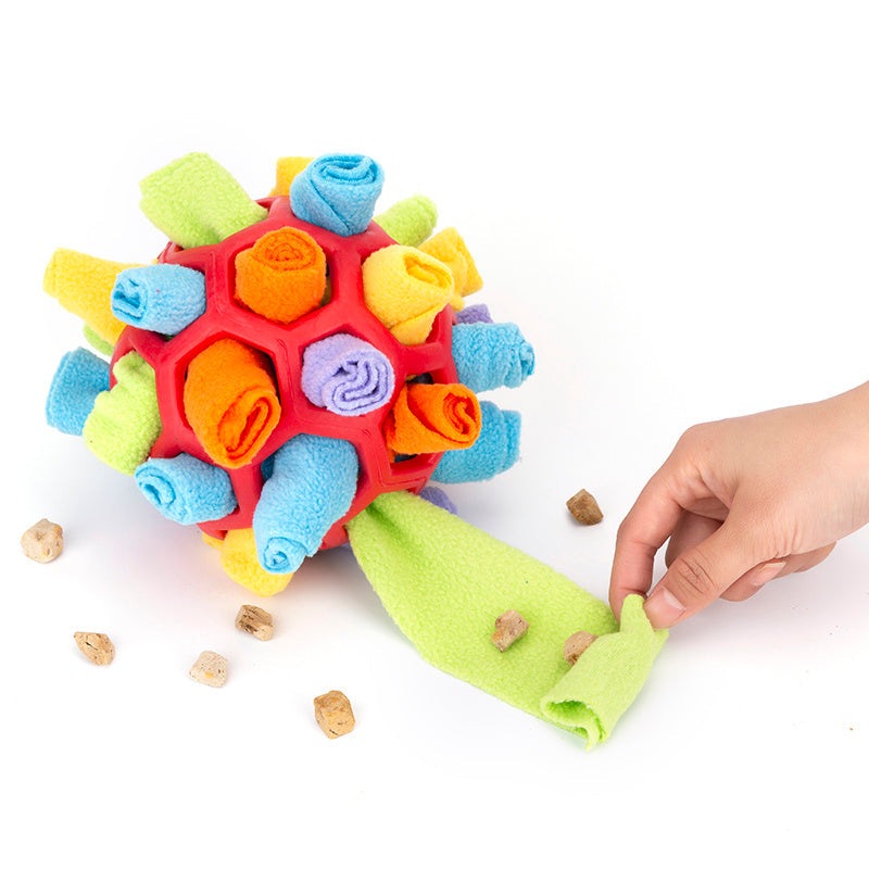 Dog Sniff & Snack Puzzle Ball - Snuffle Ball Canine Enrichment
