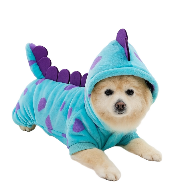 Pet Overalls Pixar Monster Dinosaur Costume Hover Image