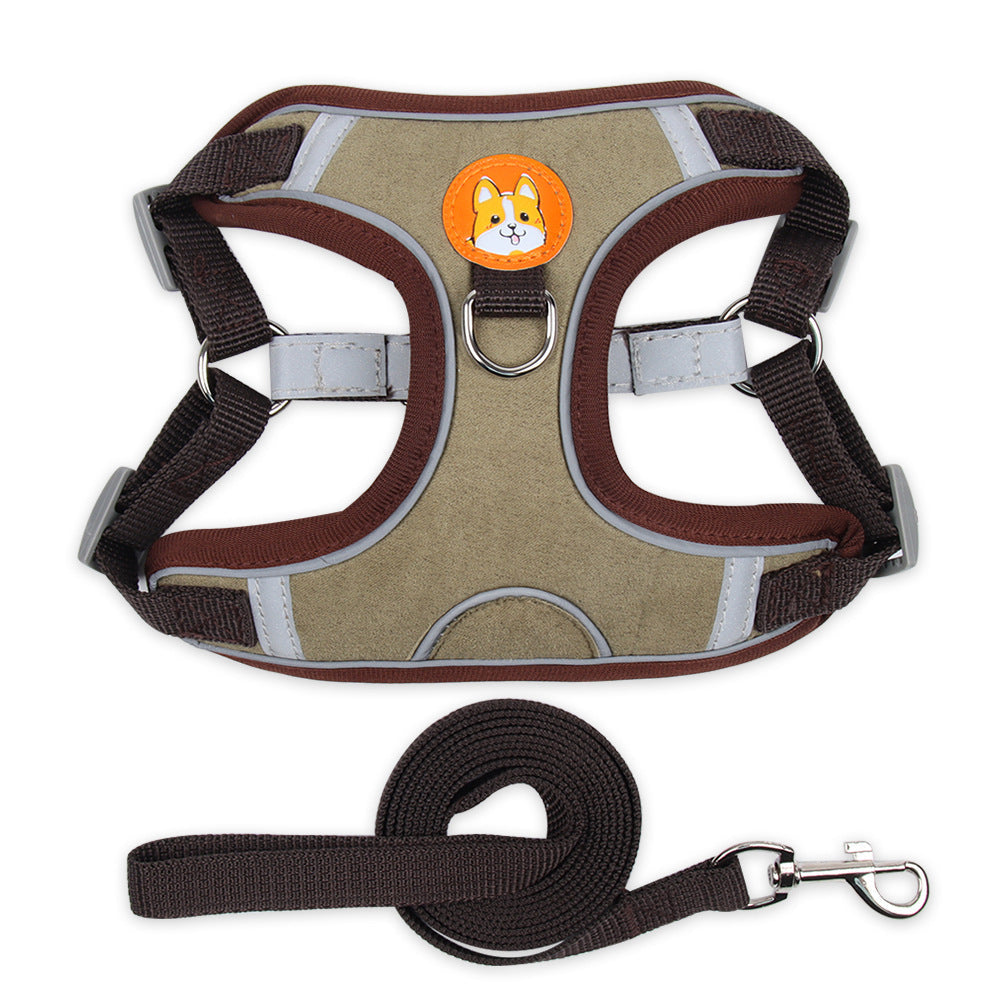 Reflective Dog Harness Soft Mesh Chest Strap
