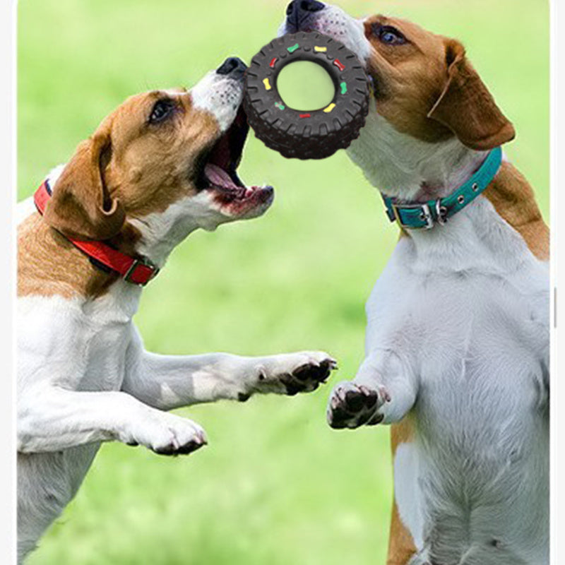 Rubber Tire Audible Dog Toy