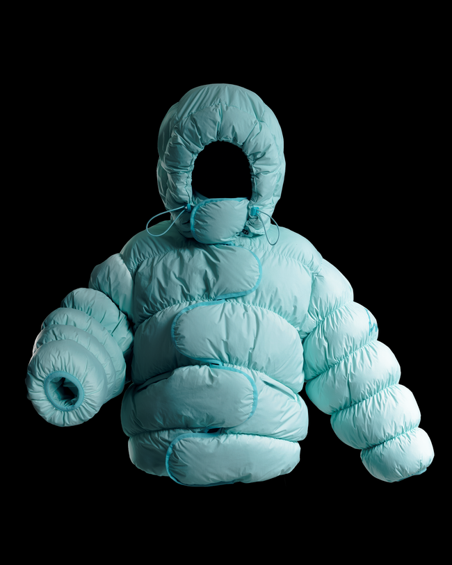 Puffer Jacket - Blue Hover Image
