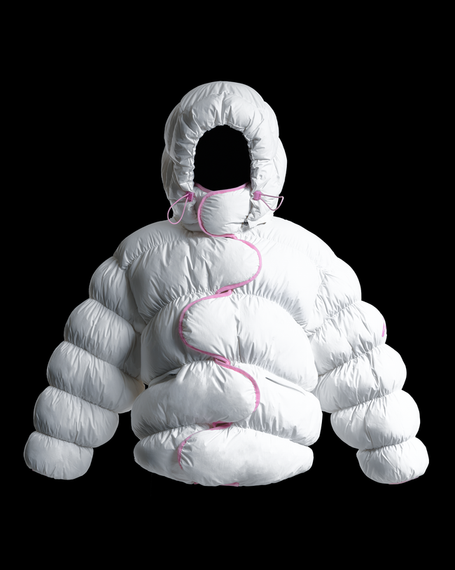 Puffer Jacket - White Hover Image