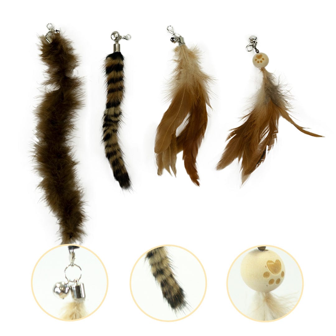 Cat Feather Toy Attachments (15 Pcs)