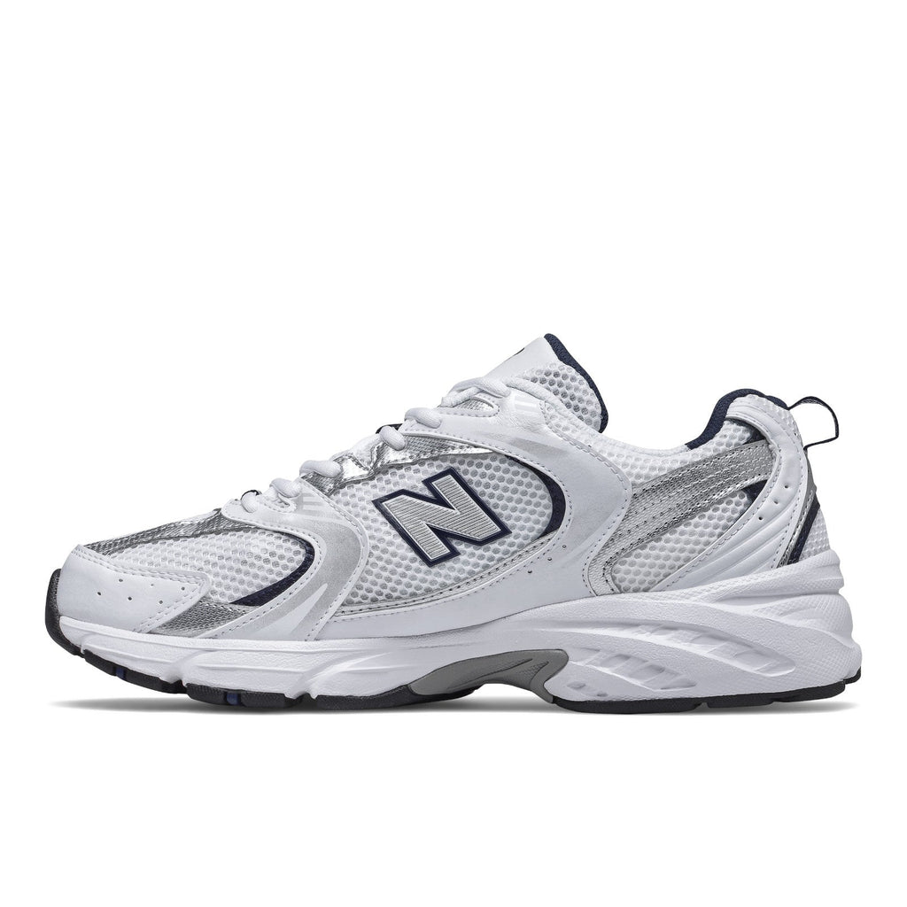 New Balance Unisex 530 in White with Natural Indigo