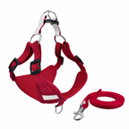 Dog Harness Reflective Dog Leash Vest Type Harness Set