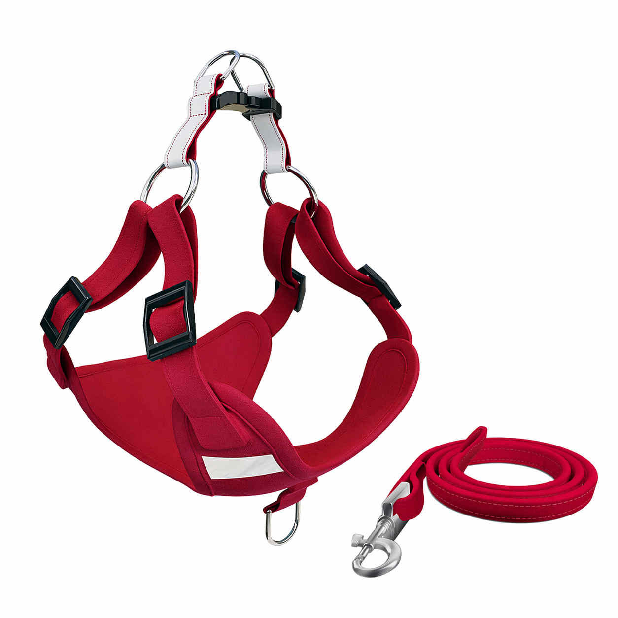 Dog Harness Reflective Dog Leash Vest Type Harness Set